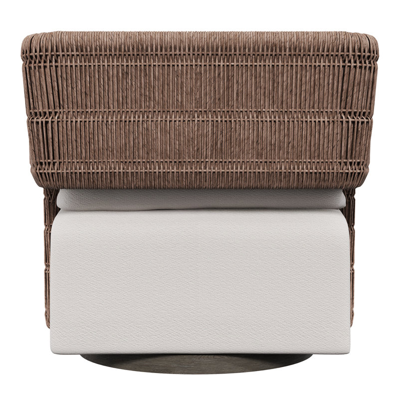 Bernhardt Maldives Outdoor Swivel Chair, Gray