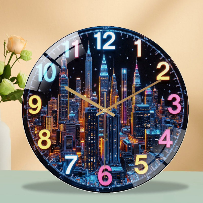 Horloge murale DEL 12 po