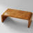 Jaxom 48" Handcrafted Burl Solid Wood Coffee Table - Elegant Sleek Curved Design-637453553