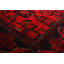 Rangement à la main one-of-kind-noué la 2010 esari turkoman rouge 4 pi 3 po x 6 pi, 2 po de la laine tapis Vilhelm
