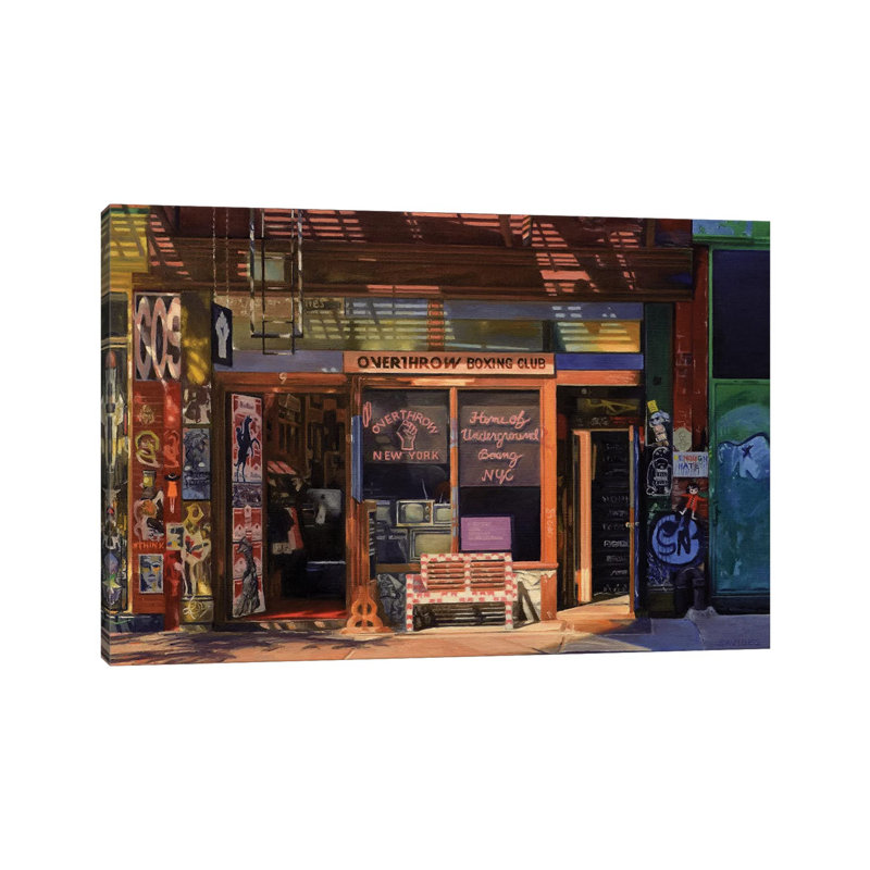 Overthrow Boxing Club by Nick Savides - Painting on Canvas, Wrapped Canvas, 101.6 cm H x 66.04 cm W x 3.175 cm D