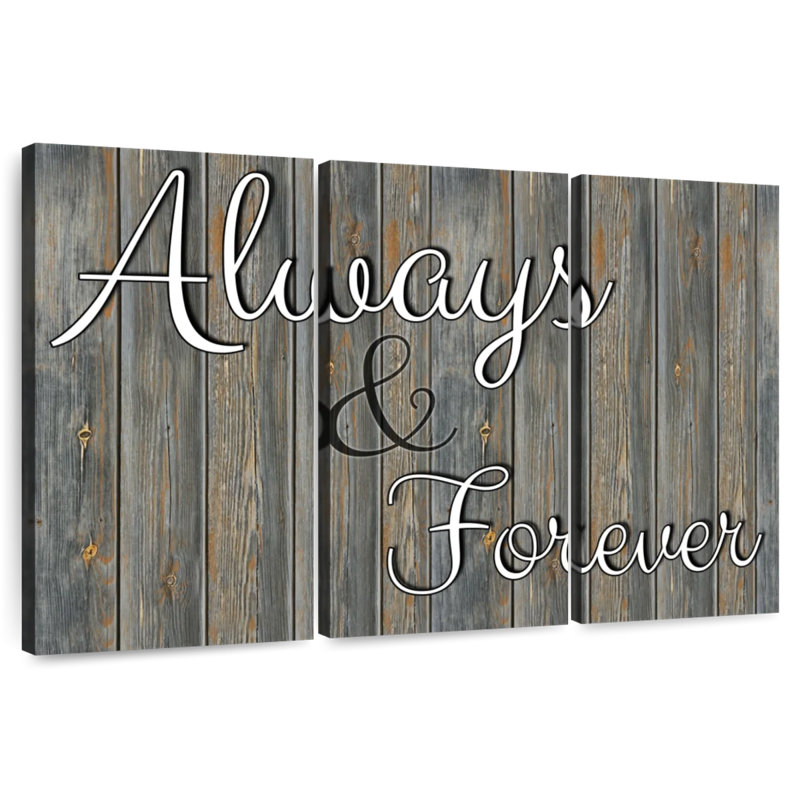 Tergel Always Forever Typography, 20" H x 33" W
