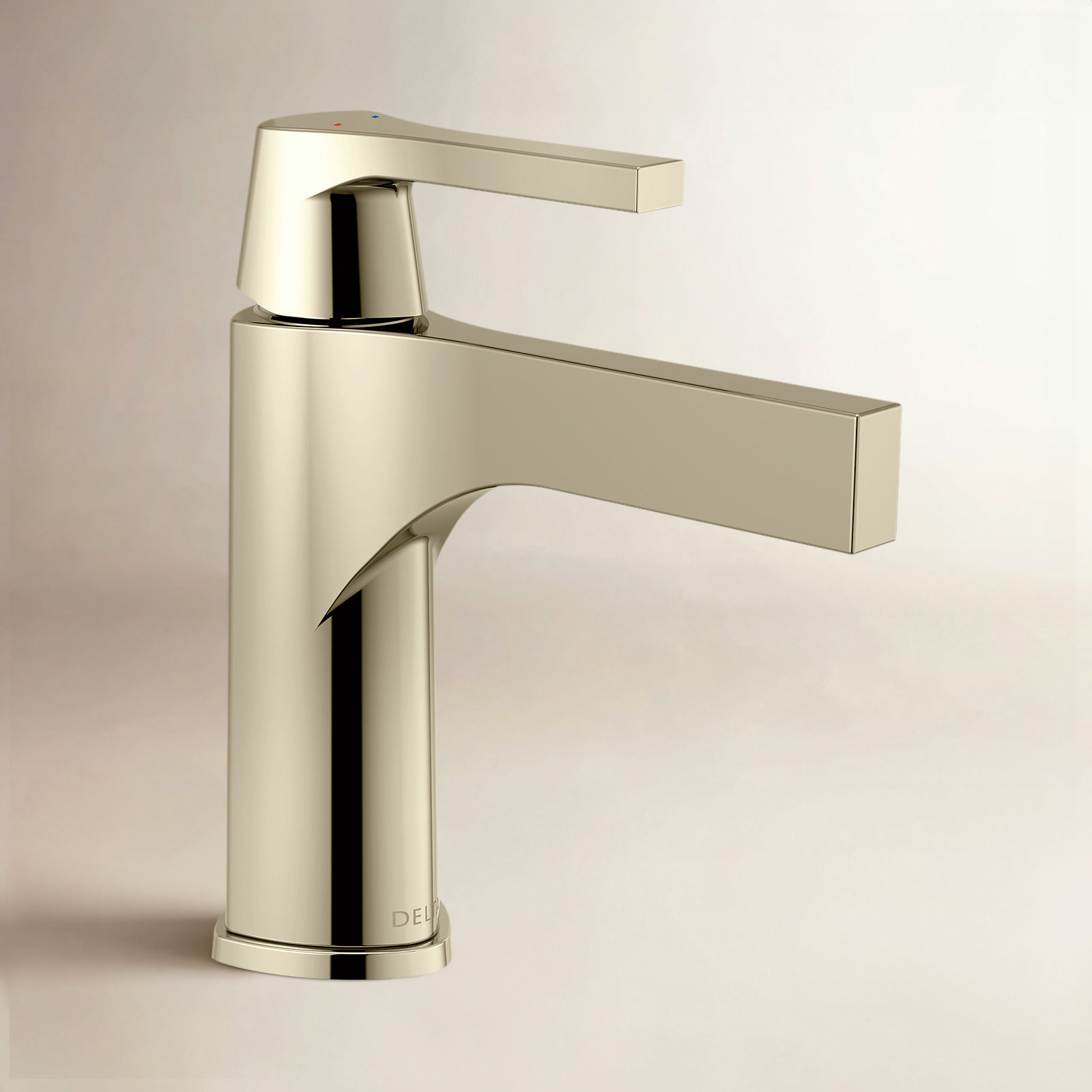 Zura Single-Hole Bathroom Faucet with Drain, Polished Nickel
