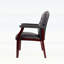 Chaises d'invités de réception avec siège et accoudoirs rembourrés, conception ergonomique à dossier moyen pour un usage confortable au bureau et en réunion-131240843