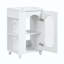 Meuble-lavabo avec lavabo, meuble-lavabo avec tablette à deux niveaux, tablette réglable, bois massif et panneau de fibres à densité moyenne