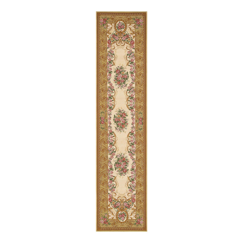Indoor/Outdoor Traditional Area Rug, Runner 2'7" x 12'