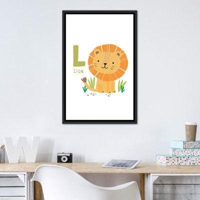 Animal Alphabet L - impression d'art graphique