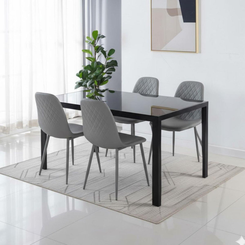 4 - Person Dining Set, Grey