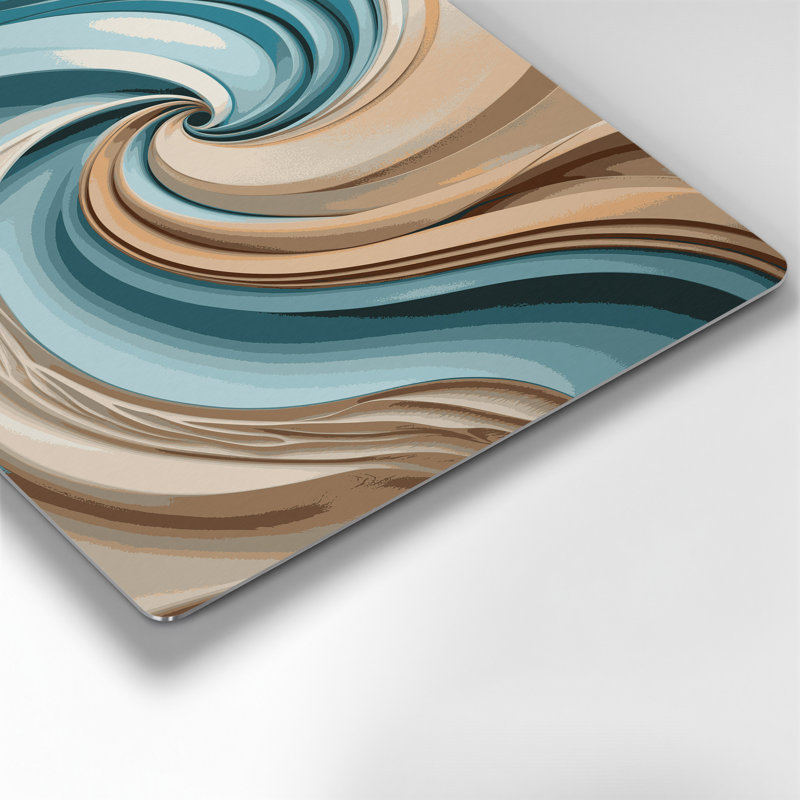 Art mural gris Biomorphic Abstraction 40, H 12 po x l 18 po