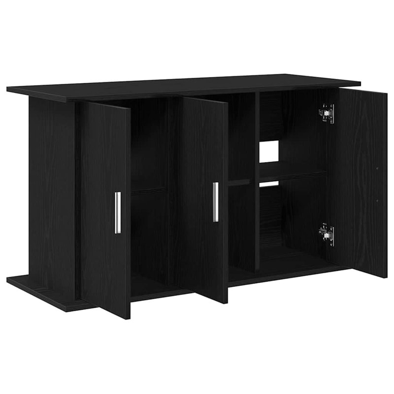  Aquarium Stand Black Oak 101x41x58 cm Engineered Wood