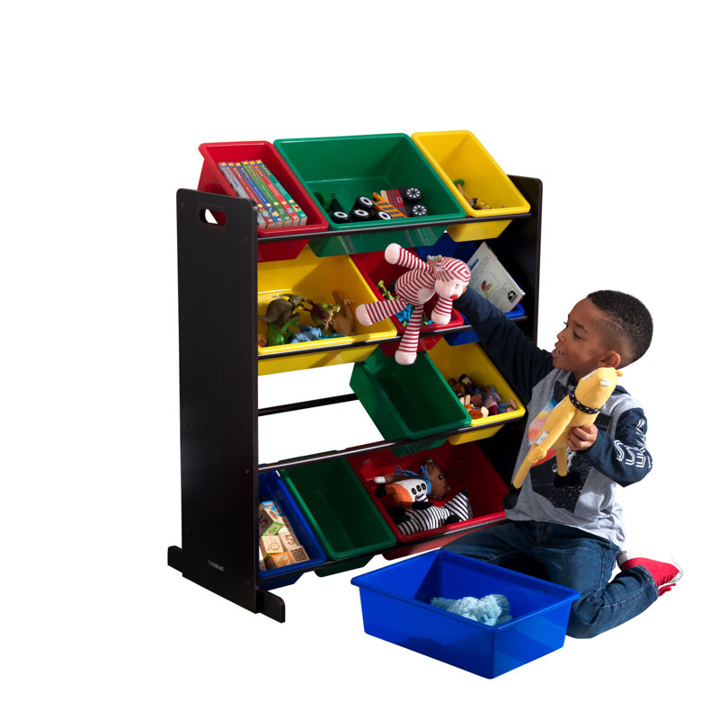Organisateur de jouets avec bacs Sort It and Store It de KidKraft, Espresso