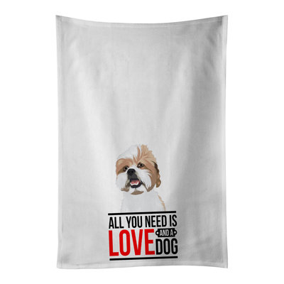 Ensemble de 2 serviettes de cuisine Shih-Tzu