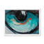 «Turquoise Tiger Eye Stroke Art», reproduction d'art sur toile encadrée-1238303239-1238303232