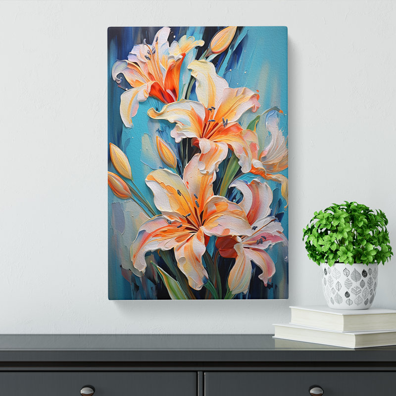 Floral Expressionism - Print, 76cm H x 50cm W x 3cm D