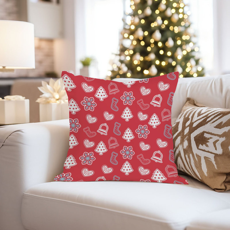 Holiday Christmas Pattern VII Modern, 16"H x 16"W