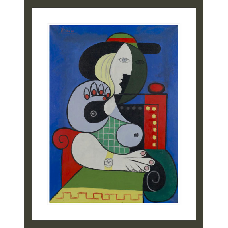 Femme à la montre par Pablo Picasso, H 29,5 po x l 23,2 po