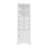 White Triangle Tall Cabinet With 3 Drawers And Adjustable Shelves For Bathroom-1635468747