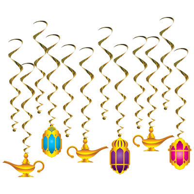 Lantern & Lamp Whirls - 17Â½"-32Â½" - Pack of 6