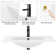 30" Rectangular Ceramic Undermount Bathroom Sink with Single Hole Faucet, Overflow