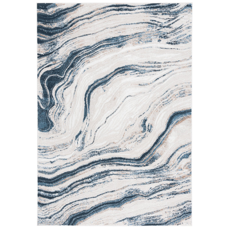 Yusef Performance Abstract Rug, Square 6'7"