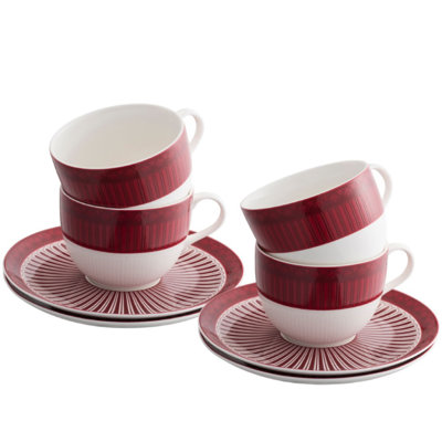 Porcelain Teacup and Saucer