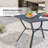 Bebhinn 4 - Person Steel Patio Dining Set Umbrella Hole Included Square Table-1283452396