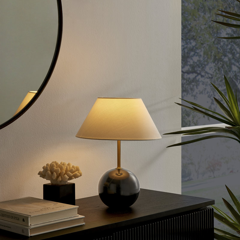 Kessel Marble Table Lamp, Black