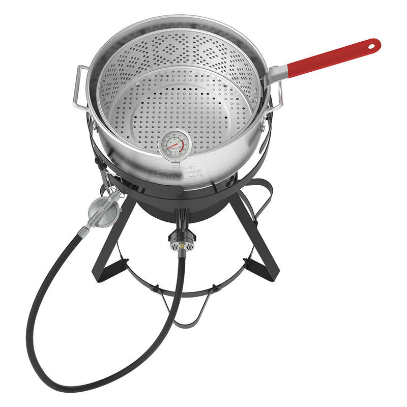 Nexgrill 10 Qt. Aluminum Fish and Wings Propane Fryer Kit