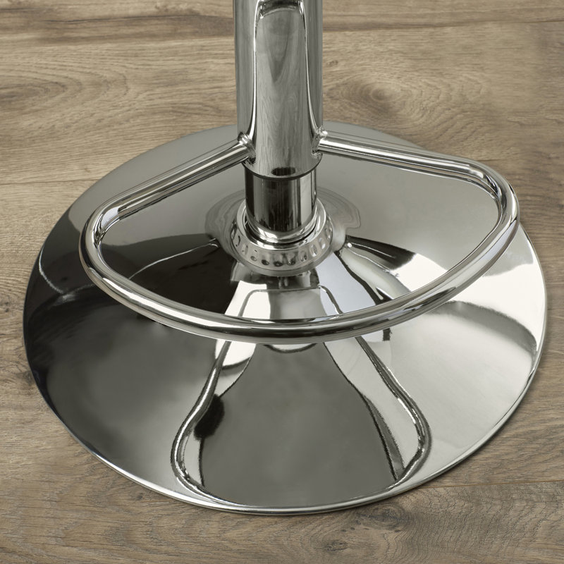 Tabouret de bar à hauteur ajustable Renea, Blanc