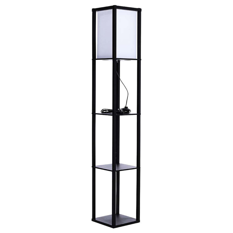 Damm 160cm Black Column Floor Lamp