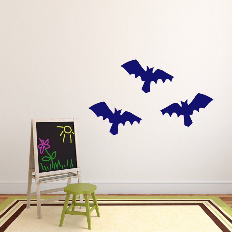 Décalcomanie murale pour les roussettes, Bleu