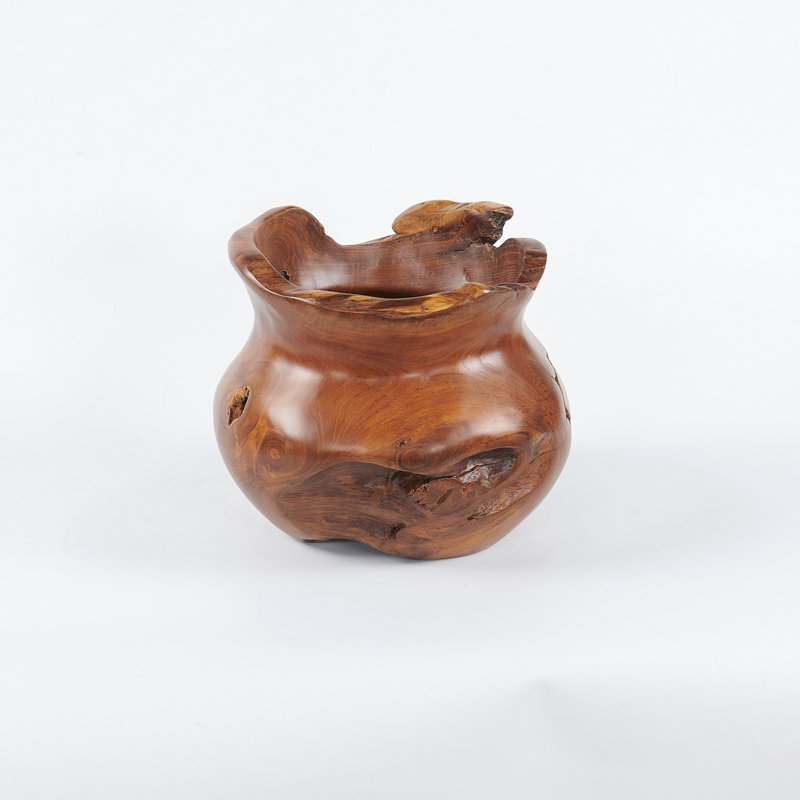 Handmade Solid Wood Table Vase
