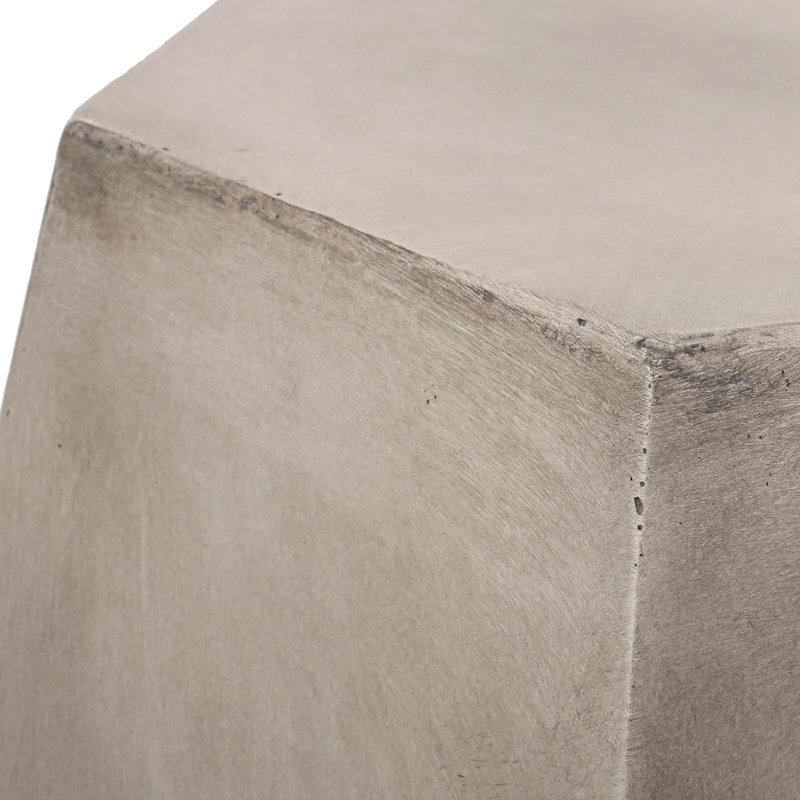Console extérieure en béton gris - Buffet de rangement élégant Durabilité moderne