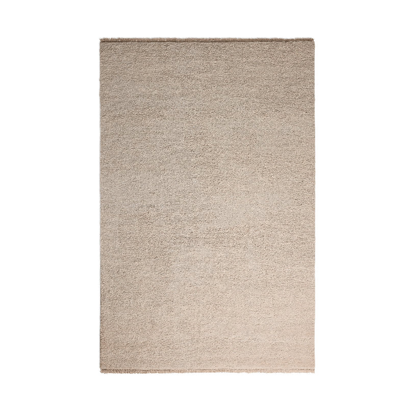 Shadow Play Hand Knotted Wool Indoor Rug, Rectangle 6' x 9', Mink