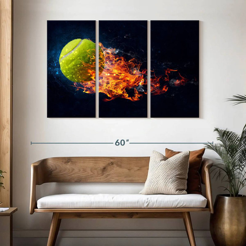 Balle de tennis Sireci Blazing, H 32 po x l 50 po