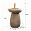 Lavabo sur pied 40,55 "H rustique beige imitation pierre autoportant