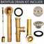Drain de baignoire avec trop-plein Beehive Grid Bath-37404984