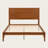 Mid-Century Modern Bamboo Platform Bed, Eco-Friendly Wood Frame with Metal Slat Support, No Box Spring Needed-1633862906