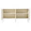 Buffet élégant avec portes inférieures incurvées, armoire d'appoint