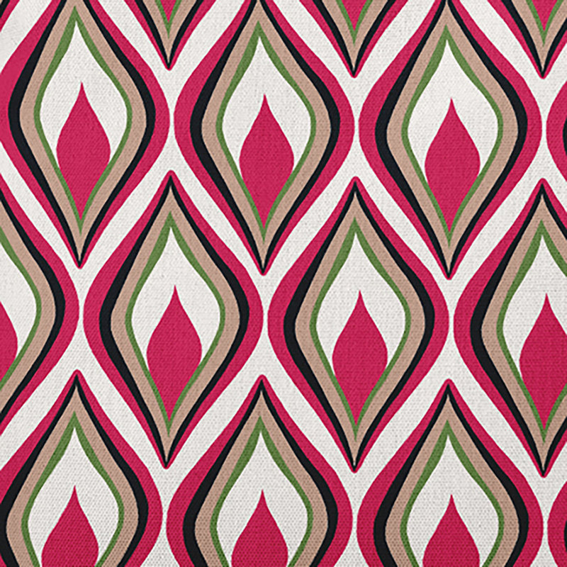  Housse et insert de coussin rectangulaire en polyester pour l'intérieur et l'extérieur par E by Design, Fuchsia