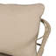 Fauteuils d'extérieur confortables - PE, matériau du coussin, 74,4 cm (H) x 70,7 cm (L) x 70 cm (P), poids d'expédition 18 kg. Sièges d'extérieur chics avec tissu imperméable, 70 cm (P) x 74,4 cm (H), emballage