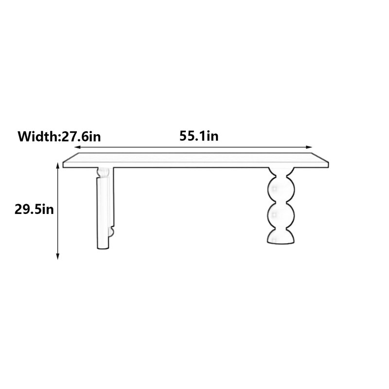 Hunsicker, 29.5"H x 55.1"L x 27.6"W