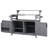 Kitchen Island with Raised Shelf-1611059860