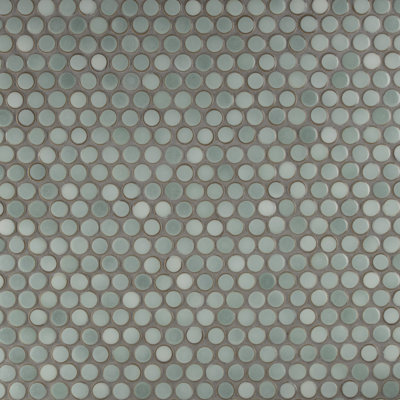 Hudson Penny Round Porcelain Mosaic Sheet Tile