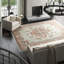 Wool Oriental Area Rug in Beige/Rust