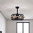 Rishel Caged Ceiling Fan with Remote Control