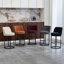 Ensemble de 2 tabourets de bar à hauteur de comptoir, tabourets de bar moderne avec dossier, tabourets de bar rembourrés en tissu de lin pour îlot de cuisine-1289967300-1289967302