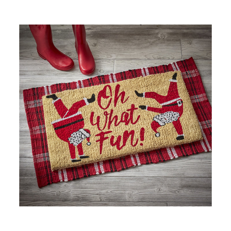 Tapis de Noël Itzak Oh What Fun Santa Est