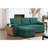 Upholstered Corner Sofa with Throw-491255495