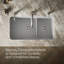 Évier de cuisine encastrable 33 1/2 po Cairn Smart Divide-75217915